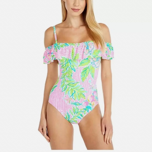Lilly Pulitzer "One piece Swim Suit in Don't Stop Beleafing" NWT - Picture 12 of 16